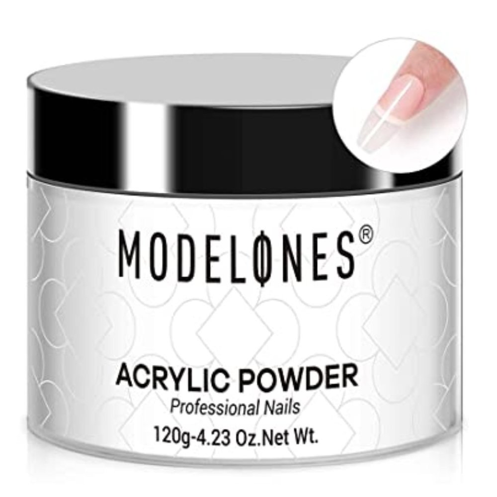 Modelones Clear Transparent Nail Acrylic Powder Professional Nail Art Powder